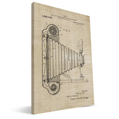 Roll Film Camera Patent Canvas Print