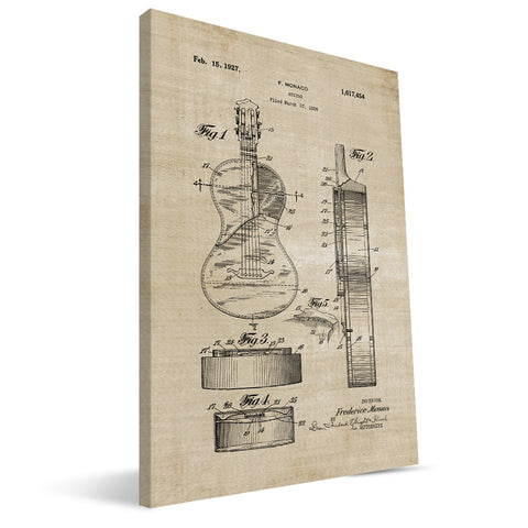 Guitar Patent Canvas Print