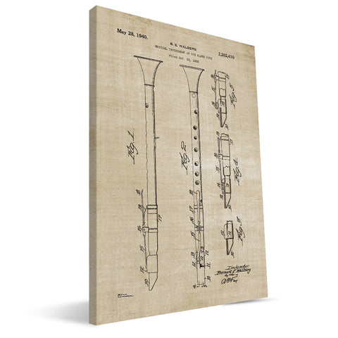 Flute Patent Canvas Print