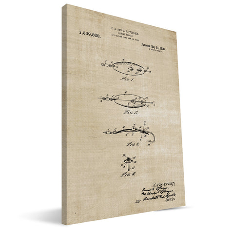 Fishing Lure Patent Canvas Print