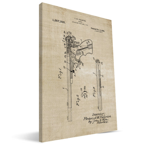 Pistol Patent Canvas Print