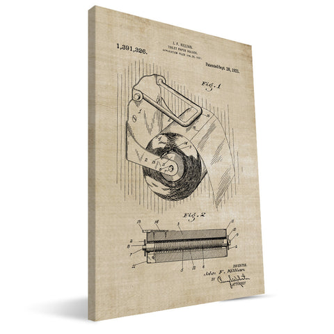Toilet Paper Holder Patent Canvas Print