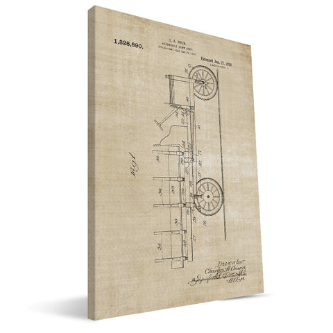 Dump Truck Patent Canvas Print