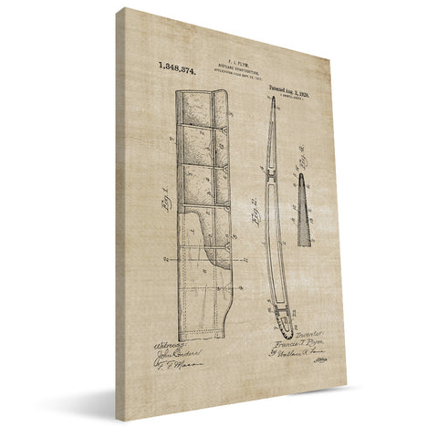 Airplane Wing Patent Canvas Print