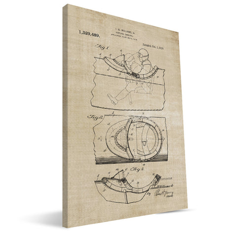 Airplane Cockpit Patent Canvas Print