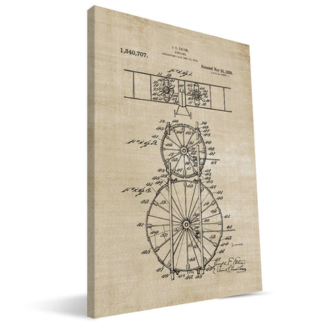 Eaton Biplane Patent Canvas Print