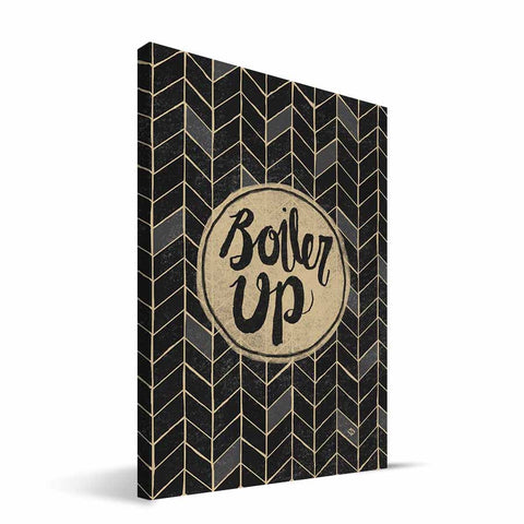 Purdue Boilermakers Geometric Canvas Print