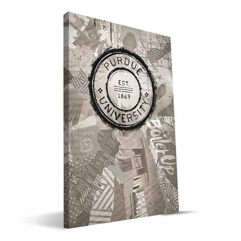 Purdue Boilermakers Scrapbook Canvas Print