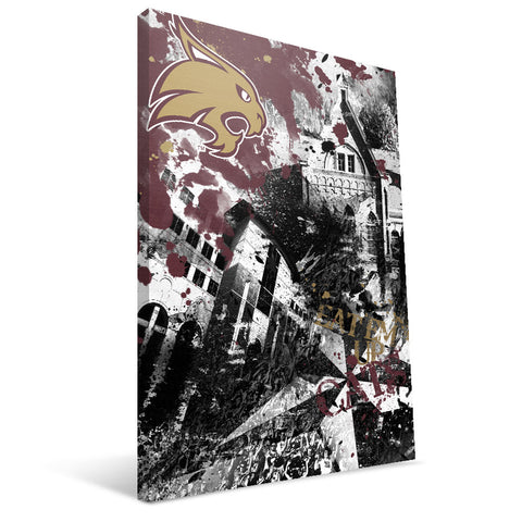 Texas State Bobcats Spirit Canvas Print