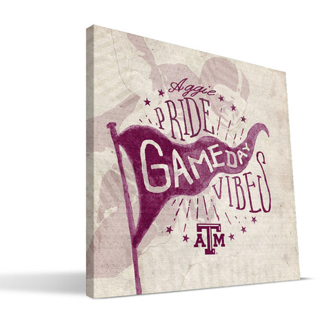 Texas A&M Aggies Gameday Vibes Canvas Print