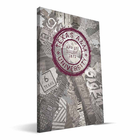 Texas A&M Aggies Scrapbook Canvas Print