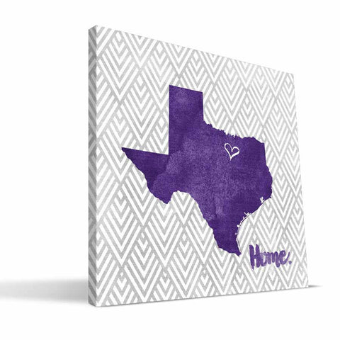 TCU Horned Frogs Home Canvas Print