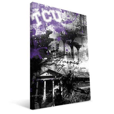 TCU Horned Frogs Spirit Canvas Print