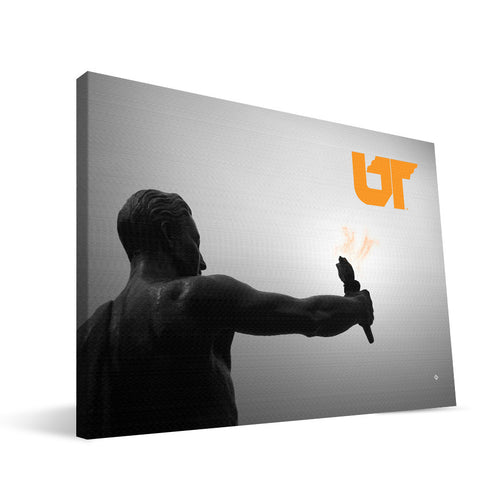 Tennessee Volunteers Torchbearer Statue Canvas Print