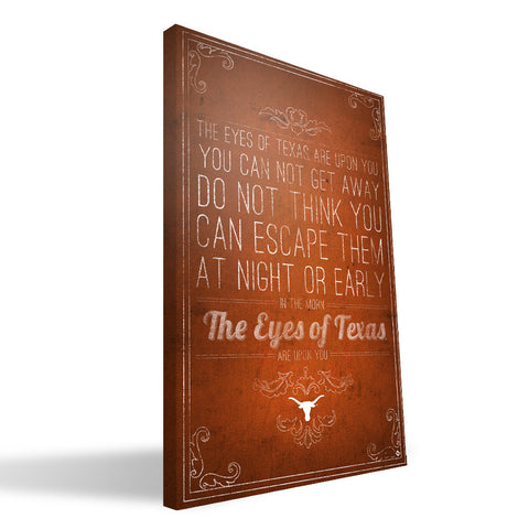 Texas Longhorns Song Canvas Print