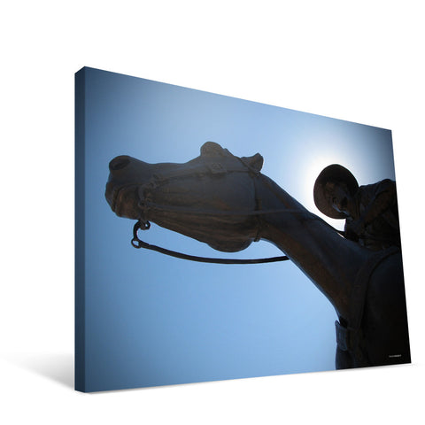 Texas Tech Red Raiders Masked Rider Statue Canvas Print