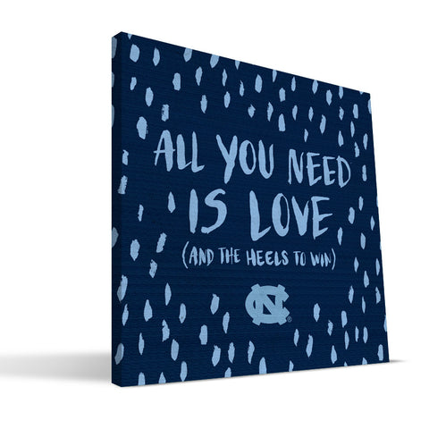 North Carolina Tar Heels All You Need Canvas Print