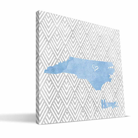 North Carolina Tar Heels Home Canvas Print