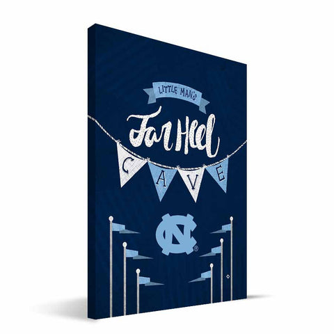 North Carolina Tar Heels Little Man Canvas Print