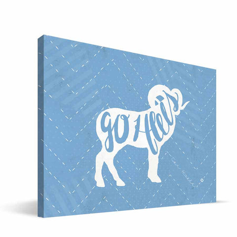 North Carolina Tar Heels Mascot Canvas Print