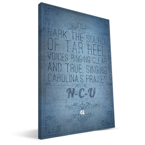 North Carolina Tar Heels Song Canvas Print