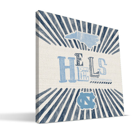 North Carolina Tar Heels State Canvas Print