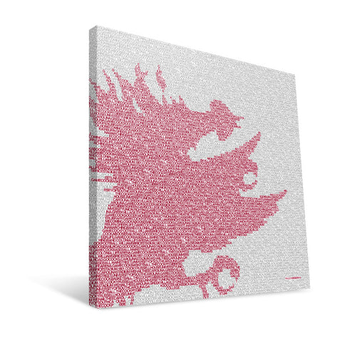 South Carolina Gamecocks Typo Canvas Print