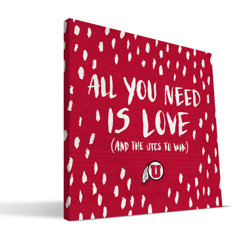 Utah Utes All You Need Canvas Print