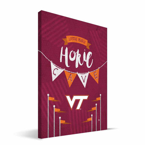 Virginia Tech Hokies Little Man Canvas Print