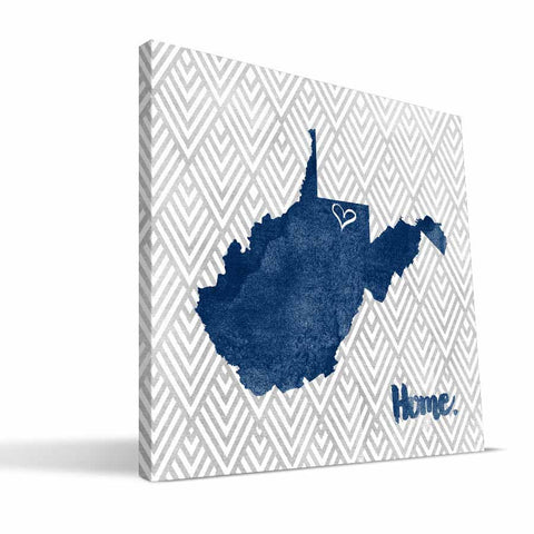 West Virginia Mountaineers Home Canvas Print