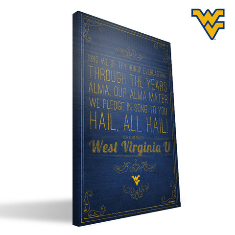 West Virginia Mountaineers Song Canvas Print