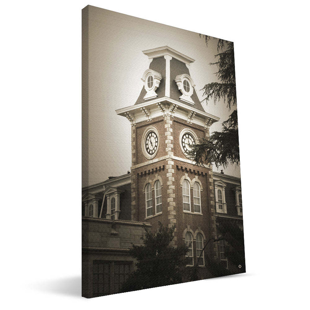 Arkansas Razorbacks Old Main Clock Canvas Print – Paulson Designs