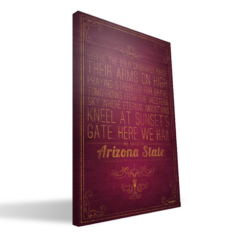 Arizona State Sun Devils Song Canvas Print