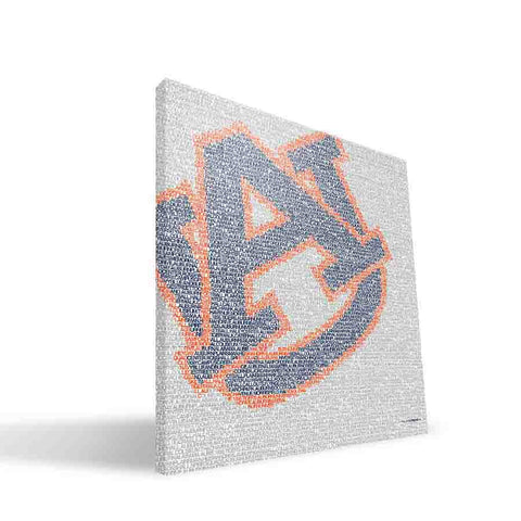 Auburn Tigers Typo Canvas Print