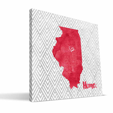 Illinois State Redbirds Home Canvas Print