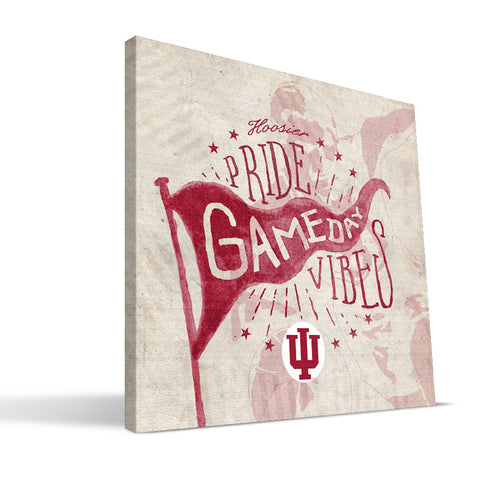 Indiana Hoosiers Gameday Vibes Canvas Print