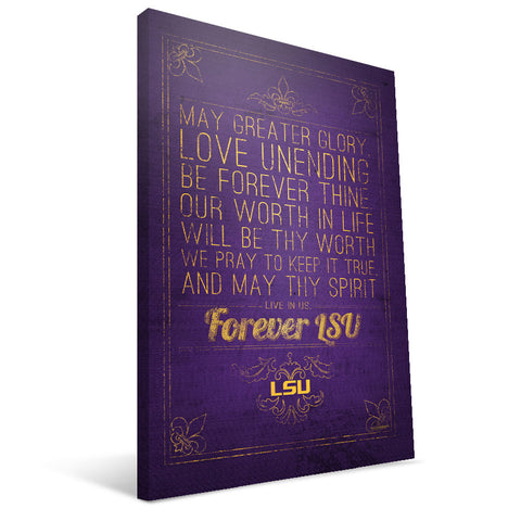 LSU Tigers Song Canvas Print