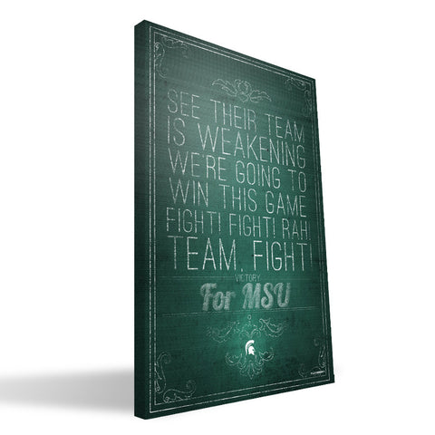 Michigan State Spartans Song Canvas Print