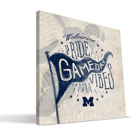 Michigan Wolverines Gameday Vibes Canvas Print