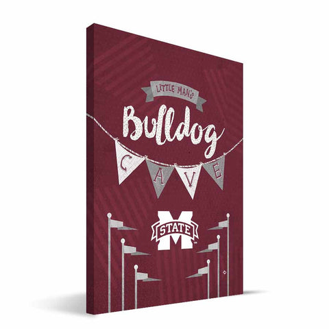 Mississippi State Bulldogs Little Man Canvas Print