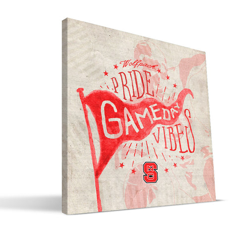 NC State Wolfpack Gameday Vibes Canvas Print
