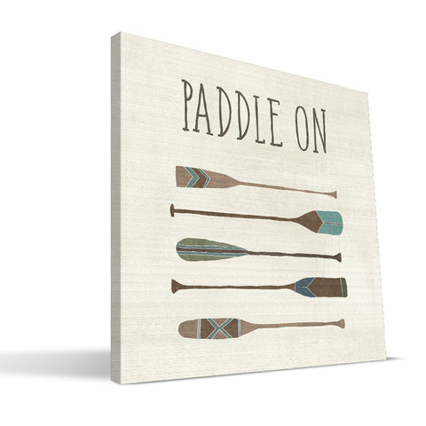 Outdoors 12x12 Paddle On Canvas Print
