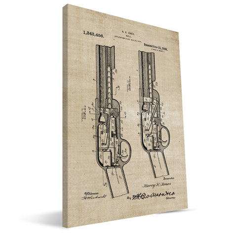 Rifle Patent Canvas Print