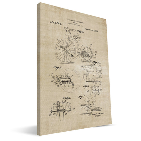 Small Bicycle Patent Canvas Print