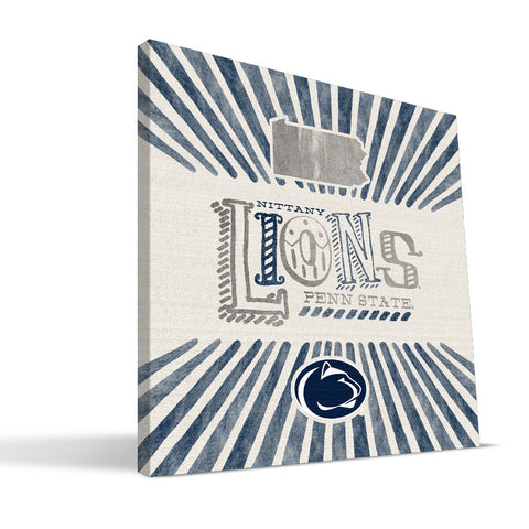 Penn State Nittany Lions State Canvas Print