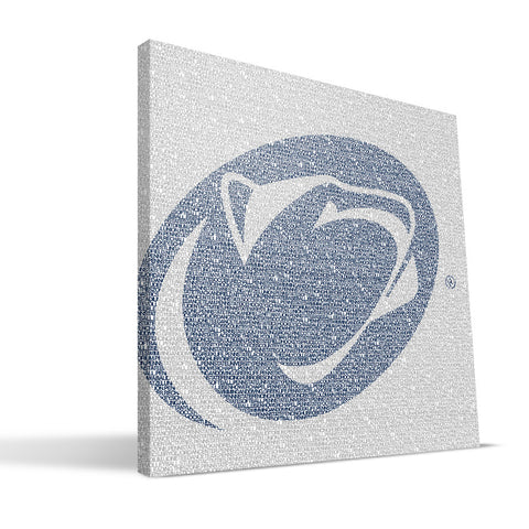 Penn State Nittany Lions Typo Canvas Print