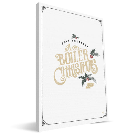 Purdue Boilermakers Merry Little Christmas Canvas Print
