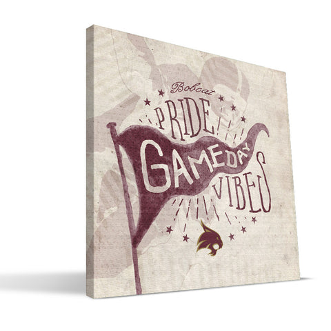 Texas State Bobcats Gameday Vibes Canvas Print