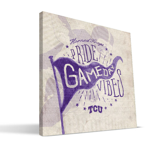 TCU Horned Frogs Gameday Vibes Canvas Print