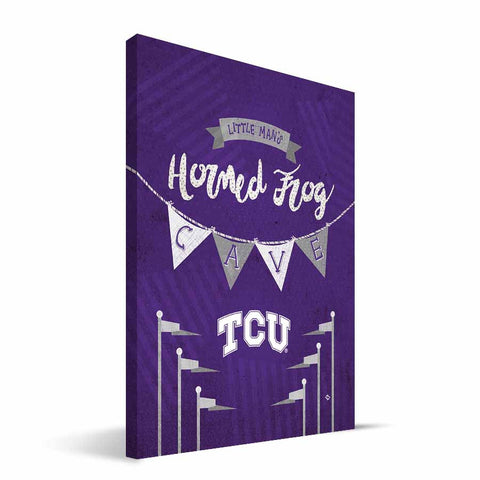 TCU Horned Frogs Little Man Canvas Print